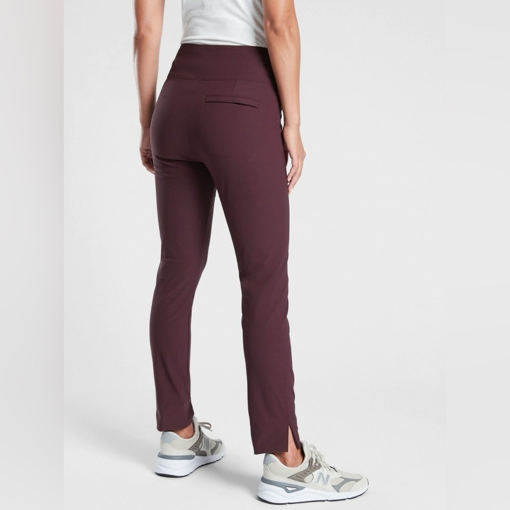 Athleta Burgundy Wander Slim Ankle Pants